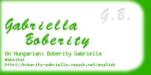 gabriella boberity business card